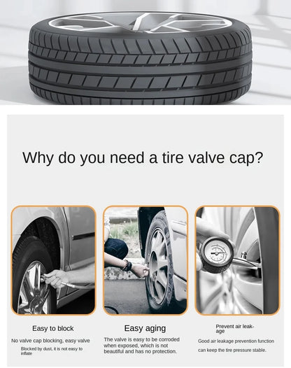 4Pcs Car Tire Valve Stems Cap Knurling Style Tire Valve Cap Aluminum Tire Wheel Stem Air Valve Cap car Universal accessories