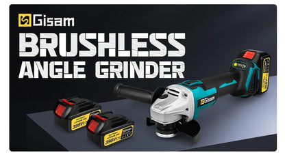 Gisam 125mm M14 Brushless Angle Grinder Cutting Machine Cordless Electric Angle Grinder Power Tools for Makita 18V Battery Pins