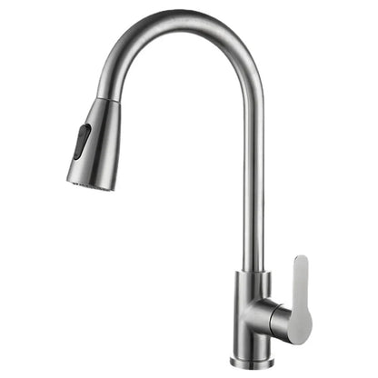 2025New Modern Stainless Steel 360° Rotating Telescopic Faucet Stainles Steel Is More Durable Kitchen Sink Bathroom Basin Faucet