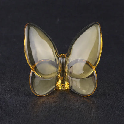 Crystal Papillon Butterfly Wings Fluttering Glass Lucky Butterfly Ornaments Home Decoration Crafts Accessories Birthday Gift