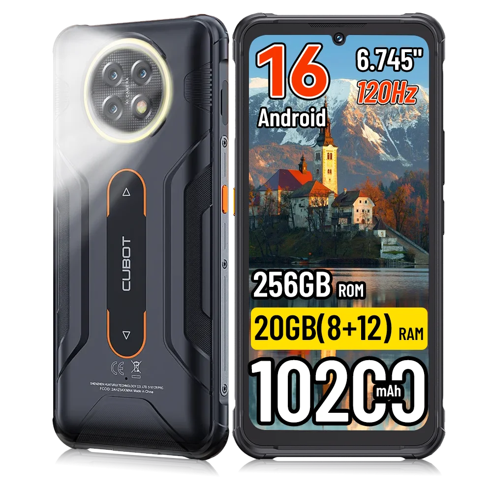 [Shipping From Poland] Cubot KingKong ACE 5 Android 16  10200mAh Rugged Smartphone 20GB(8+12) RAM 256GB ROM 6.745" 120Hz NFC