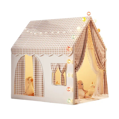 Large Castle Play Tent Foldable Play House Portable Small Playhouse Ideal Home Game Tent for Playroom Backyard Fun Activities