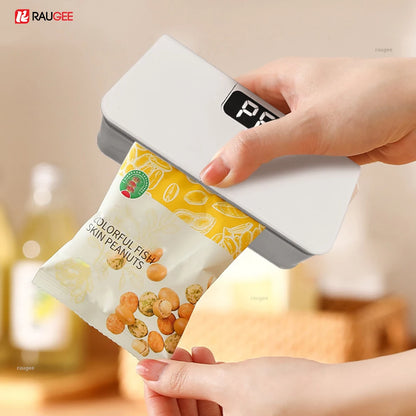 Mini Heat Bag Sealing Machine Plastic Bag Sealer Handheld Thermal Plastic Food Bag Sealing Portable Food Packaging Heat Sealer