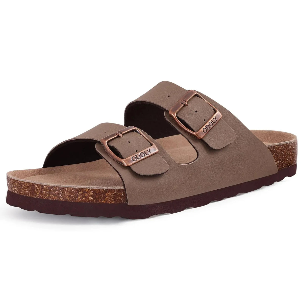 Shevalues New Fashion Cork Sandals Women Classic Cork Suede Footbed Slippers Female Summer Beach Sandals With Adjustable Buckle