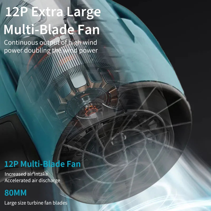 Mamidw 30000RPM Cordless Blower Electric Turbine Household Dust Collector Portable Rechargeable Dust Removal For Makita 18v Battery