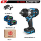 ONEVAN 2800N.M High Torque Brushless Electric Wrench Cordless 1/2 Inch Screwdriver Impact Drill Tool For Makita 18V Battery Pin