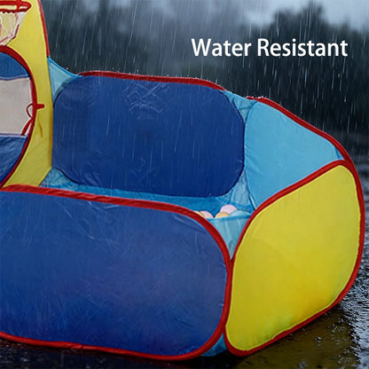 3In1 2.7M Children Ball Pool with Basket Portable Baby Pit Crawling Tunnel Balloon Playpen Tent Kid Indoor Outdoor Yard Toy Gift