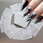 3D Colorful Flowers Cherry Blossoms Rose Daisy Nail Decals 20/30/60/70/90pcs Cute Heart Nail Sticker Manicure Decoration 5.5*6cm