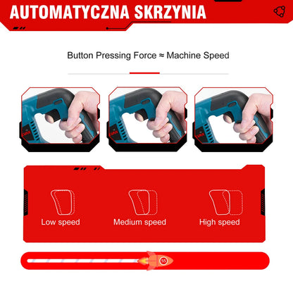 ONEVAN 3000W 10000SPM Cordless Electric Reciprocating Saw Wood Metal Pipe Cutting Electric Saw Chainsaw For Makita 18v Battery