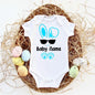 Custom Name Baby Easter Bodysuits Personalised Bunny Newborn Clothes Boys Girls Long Sleeve Jumpsuit Easter Party Infant Outfits