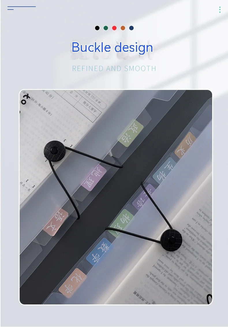 A4 folder Organ bag Test paper storage bag Archive folder Multilayer subject classification file bag