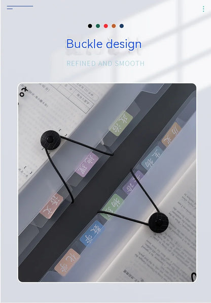 A4 folder Organ bag Test paper storage bag Archive folder Multilayer subject classification file bag