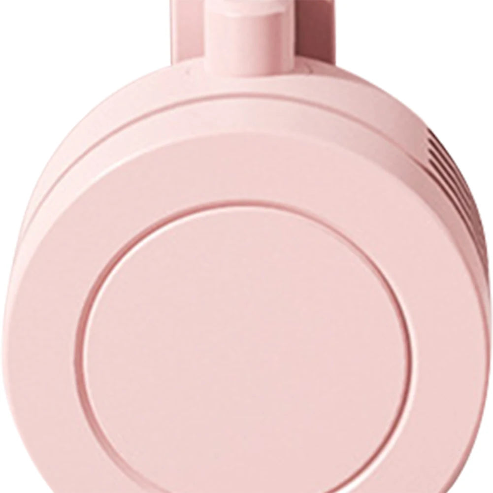 Mini Clip Fan Hanging Waist Neck Fan Girl Electric Air Cooling Fan 900mah USB Leafless Fan 3 Speeds Portable Cooler Air