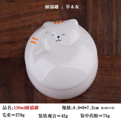 Ceramic Urn Dog Hair and Teeth Storage Pets Memorials Urn for Dogs Ashes Sealed and Moisture-proof Pet Souvenir Products