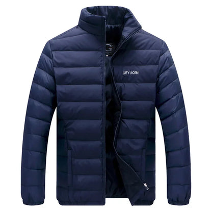 Quality Stand Collar Winter Duck Down Coats Men Warm Light Down Jackets Male Father's Down Coat Fashion Puffer Jackest  JK-826
