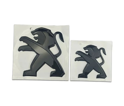 ABS Car Front Rear Logo Emblem Stickers for Peugeot 2008 3008 2021 2022 2023 Auto Grille Trunk Badge Cover Exterior Decoration