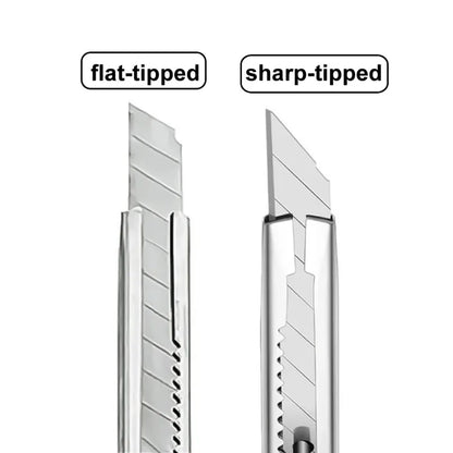 1/5/10Pcs Utility Knife Stainless Steel Paper Cut Box Cutter Tools Kit Non-Slip Blades Unboxing Knife Handicraft Carving Tools