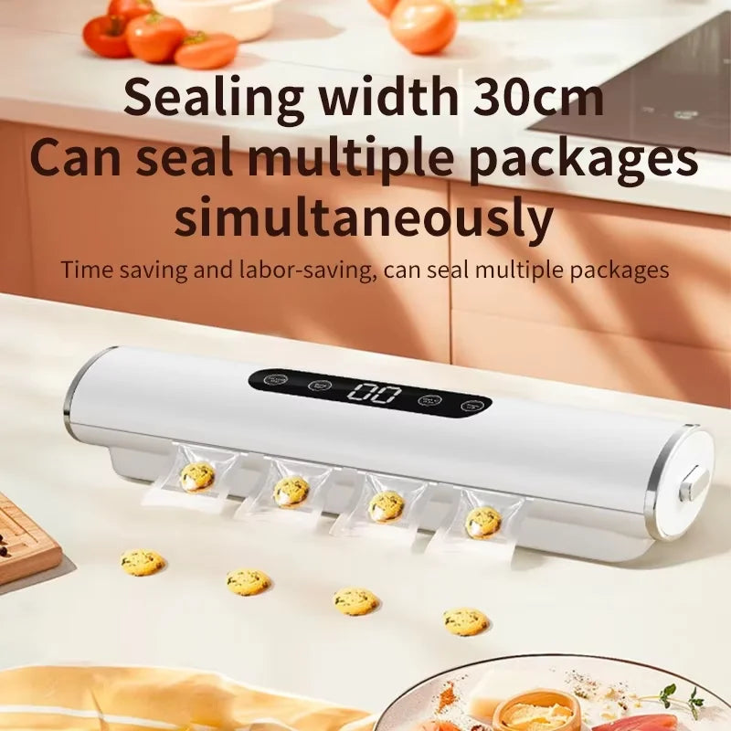 HOMEFISH Professional Vacuum Sealer for Food Vacuumor for Products Kitchen Sealing Machine Cuisine Packaging Plastic Bag Sealant