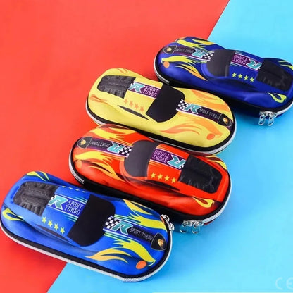 Ce Pen3D Racing Car Pencil Cases Cartoons School Pencil Case For Children Stationery Box EVA PU Plastic Pen Case Boyut Bag