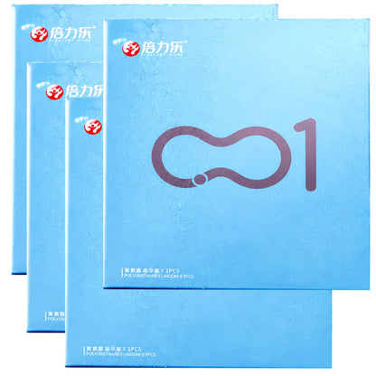 Premium 001 Ultra Thin Polyurethane Condoms 3pcs Non-Latex Safe Condoms Men Women Intimate Health Adult Pleasure Products