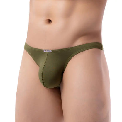 BRAVE PERSON Men Underwear Thongs Sexy Low Rise Solid Briefs T-back Modal Breathable Underpants G Strings Male Panties Thongs