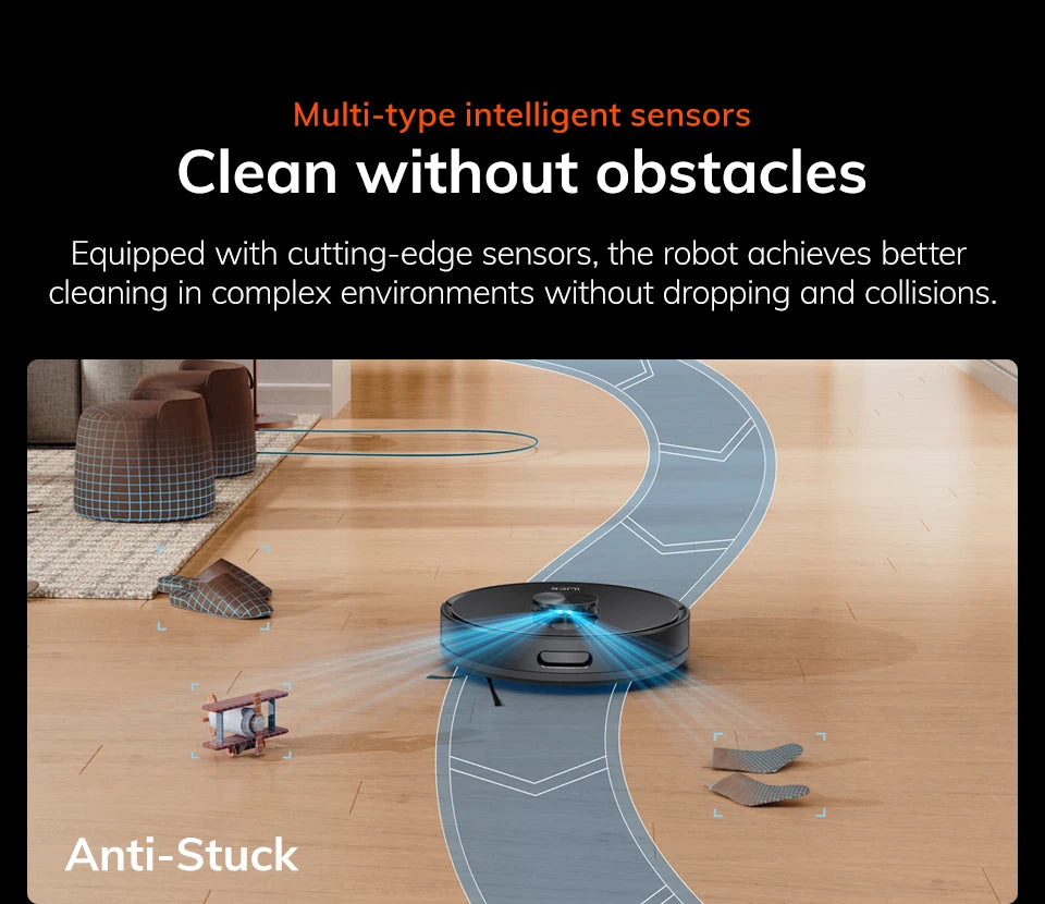 ILIFE T20s Ultra Robot Vacuum Cleaner with Self-Emptying Station, 10000Pa Suction, 4600mAh Battery, 300 Min Max Runtime