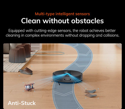 ILIFE T20s Ultra Robot Vacuum Cleaner with Self-Emptying Station, 10000Pa Suction, 4600mAh Battery, 300 Min Max Runtime