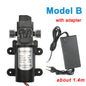 DC 12V 60W Micro Electric Diaphragm Water Pump 5L/min High Pressure Car Washing Spray Water Pump 0.8Mpa 5L/min