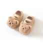 Winter Infant Floor Socks Soft Bottom Anti-slip Newborn Learning Walking Shoes Cute Cartoon Bear Baby Boat Sock Kids Footwear