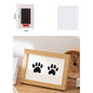 5 Inch Solid Wood Picture Frame Inkless Ink Pad Kit Baby Hand Foot Print Pet Paw Imprint Frame Keepsake Decor Indoor Display