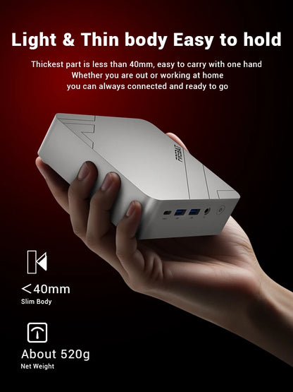 FIREBAT F1 MINI PC AMD Ryzen 5 7640HS DDR5 16GB RAM 512GB SSD WIFI6 BT5.2 Portable Desktop MINI-PC Windows 11  Desktop Computer