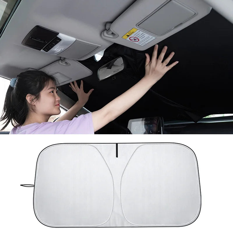 Car Front Window Windshield Sun Shade Cover Summer Sunscreen UV Protector Parasol Sunshade Auto Interior Accessories