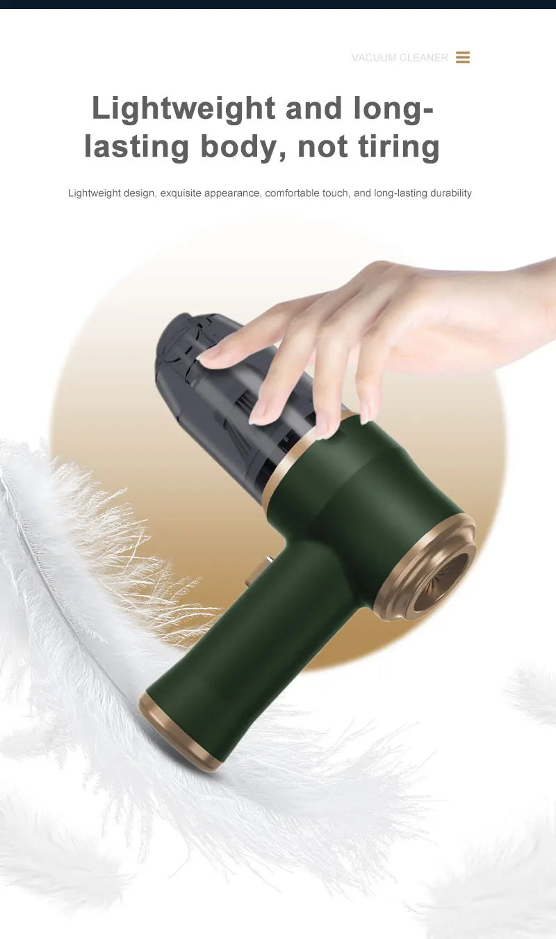 2in1 Handheld Vacuum Cleaner Blower Portable Cordless Car Vacuum Rechargeable Powerful Suction for Home Car Office Pet Hair Dust