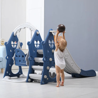 Tqh Children Slide Indoor Home Child Baby Slide and Swing Combination Baby Small Toy Family Amusement Park