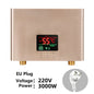110V 220V Instant Water Heater Kitchen Bathroom Wall Mounted Electric Water Heater Hot Water Shower with LCD Temperature Display
