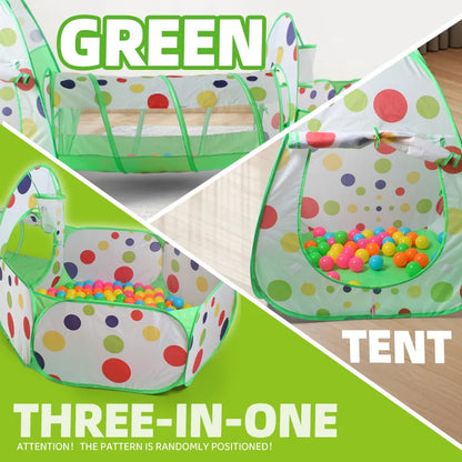 Children's Play Tent, Toy Ball Pool - Play Tunnel - Triangular Tent, Polka Dot Design, Outdoor Leisure Toy Playhouse, Portable Toy Castle Tent, Fun Pop-Up Toy Playpen, Ideal Holiday Gift for Kids, Christmas and Halloween Gift