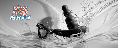 Anal Vibrator 360 Rotate Anal Beads Male Prostate Massager with Cock Ring Wireless Control Vibrating Butt Plug Sex Toys for Men
