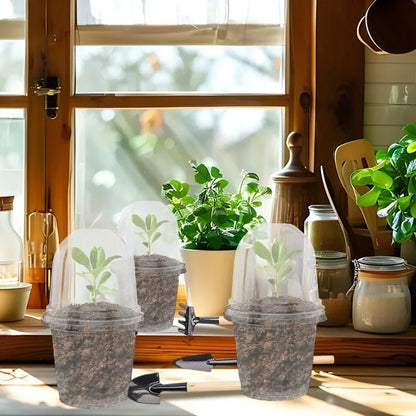Seed Plant Nursery Pots Plastic Plant Mini Flowerpot Seed Starting Grow Nutrition Cup Plant Container Garden Planters Supplies