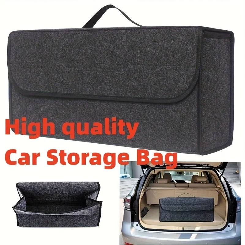 1 Fabric Pack Car Trunk Organizer Foldable ergonomic handle for SUVs/sedans/trucks durable fabric