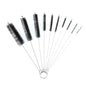 10pcs Set Stainless Steel Soft Hair Brush Pipette Test Tube Baby Bottle Brush Multifunctional Household Cleaning Tools Set