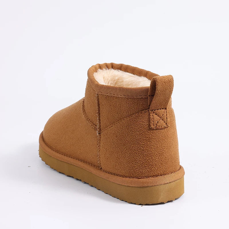 Smile PoP New Winter Cotton Women Boots Warm Suede Women Shoes Casual Plush Mini Cotton Snow Boots Nonslip Furry Ankle Shoes