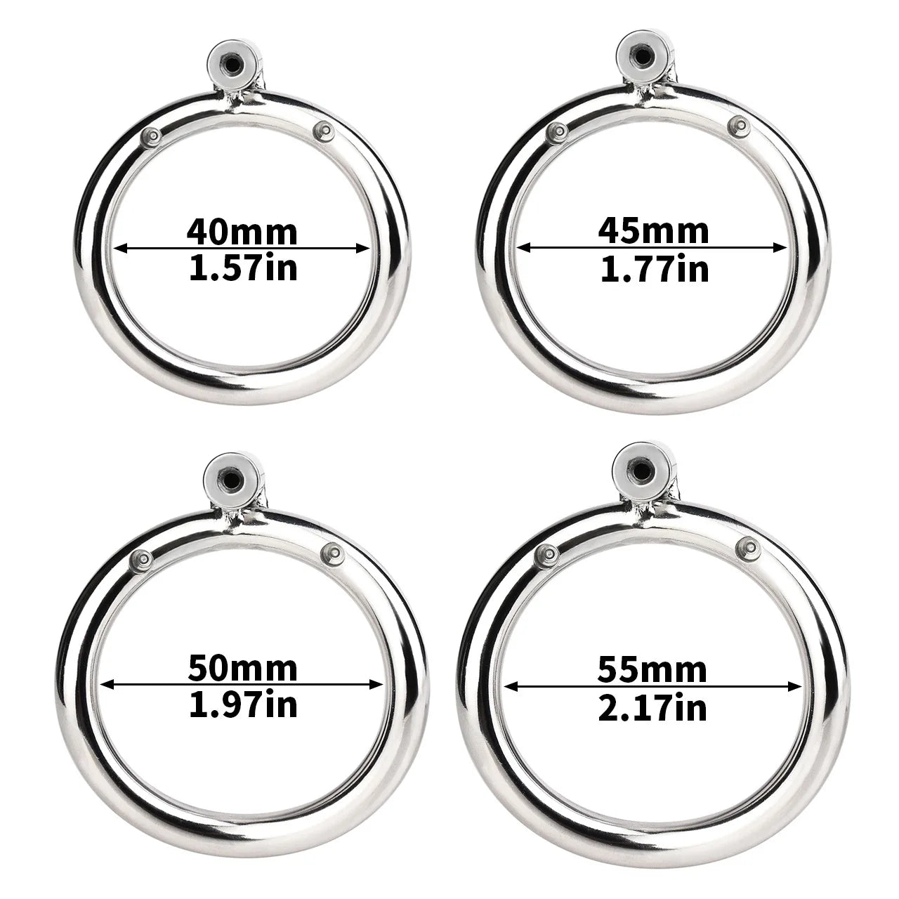 Stainless Steel Chastity Cage Device Penis Rings Bondage Belt Cock CB Lock BDSM Sex Toys for Man Gay Adult Products Accessories