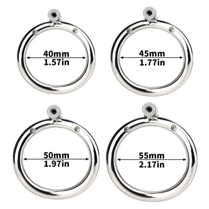 Stainless Steel Chastity Cage Device Penis Rings Bondage Belt Cock CB Lock BDSM Sex Toys for Man Gay Adult Products Accessories