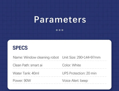 New-Mi Window Cleaner Robot Cleaning Products for Home Appliance Glass Electric Window Cleaner Smart Robot