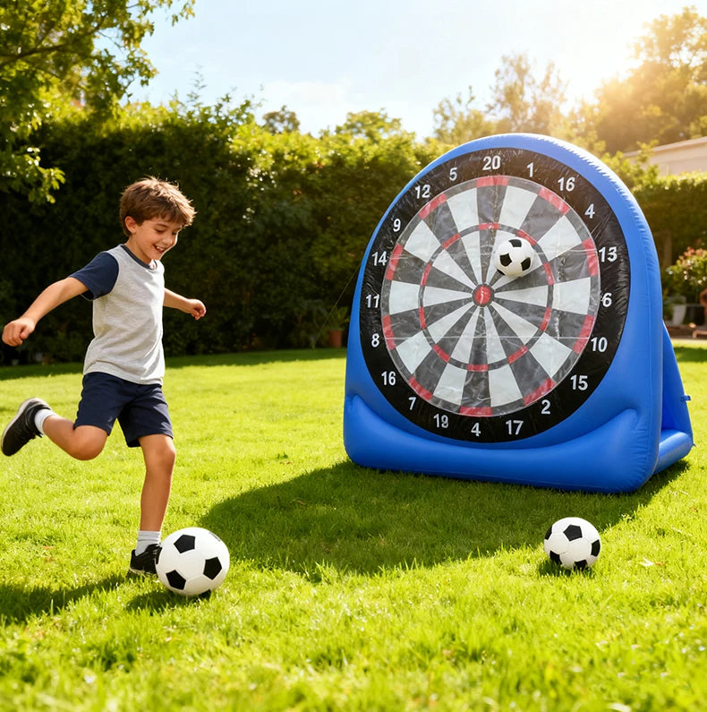 Inflatable Football Soccer Target Mat Outdoor Indoor Shooting Practice Game Toys for Children