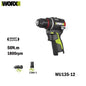 WORX WU135 Cordless Electric Drill 12V 50Nm 1800rpm Brushless Motor for Home Improvement Carpentry Metalworking Smart clutch
