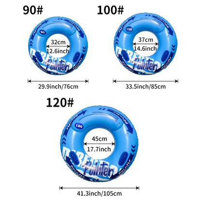 Double Balloon Inflatable Swimming Ring，Beach toys Pool Floaties for Adults,Swim Inner Tube for Pool