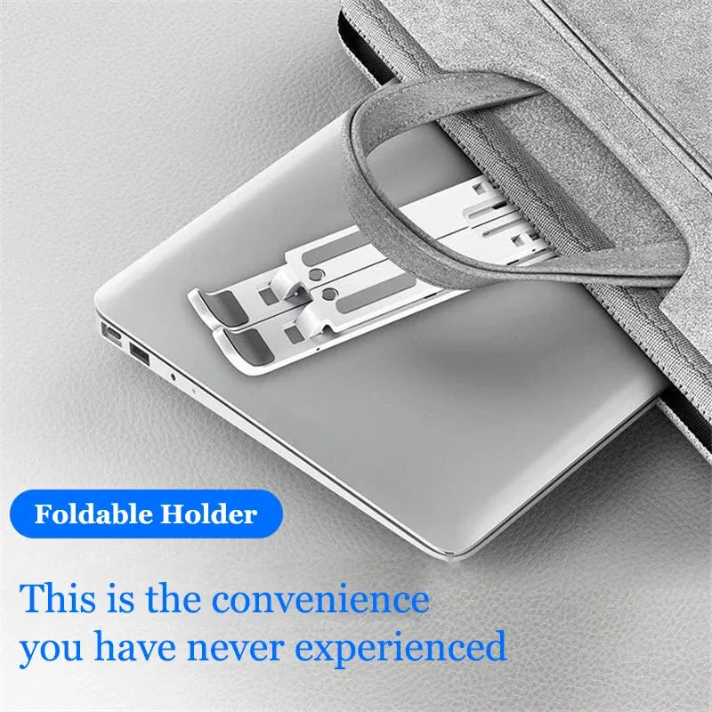 Foldable Portable Laptop Stand Adjustable Computer Monitor Holder for MacBook iPad Air Tablet Notebook Base Desk Mount