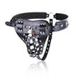 Lockable Male Chastity Cage PU Leather Harness Panties Hollow Dildo BDSM Restraint Couple Fetish Erotic Toy For Men Couple 18+