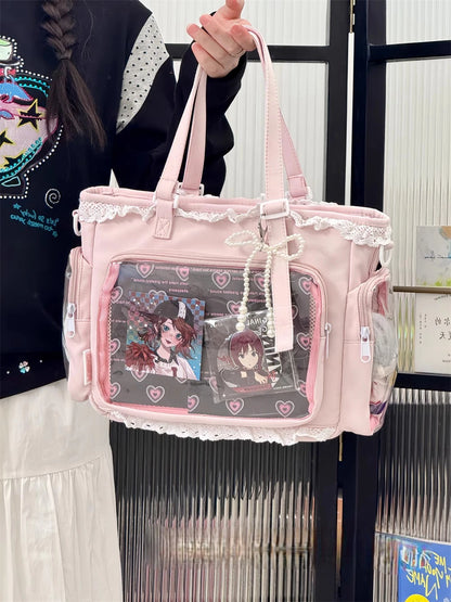 Ballet Girl Has A Large Appetite Itabag Japanese 2D Single Shoulder Cross Body Goods Bag Gift For Friends Only No Dolls No Card